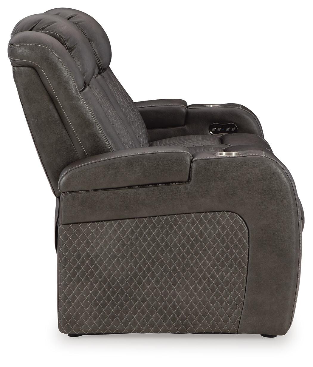 Verlaine Power Reclining Sofa in Shadow