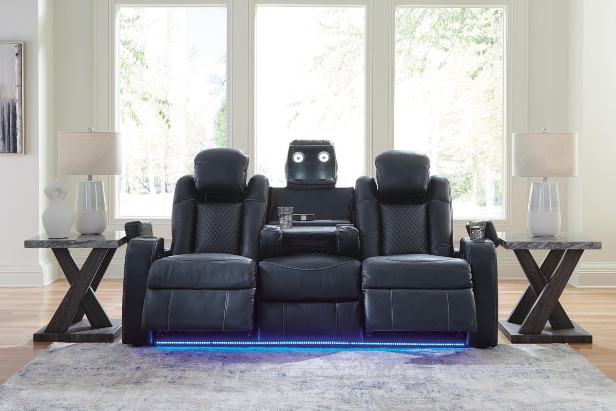 Verlaine Power Reclining Sofa in Sapphire