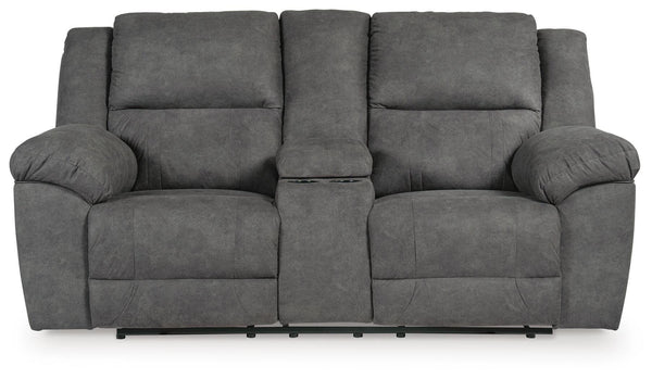 Laresview Reclining Loveseat with Console