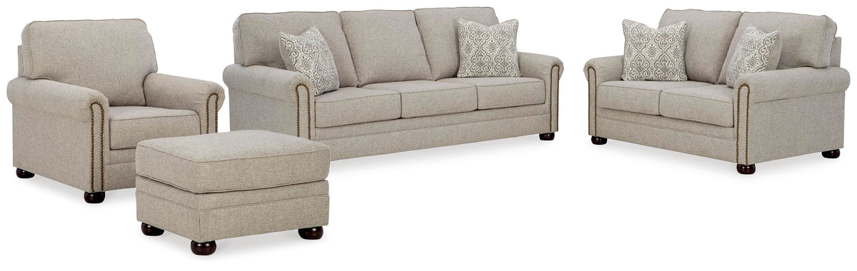 Fenwick Vale Sofa with Loveseat and Chair and Ottoman