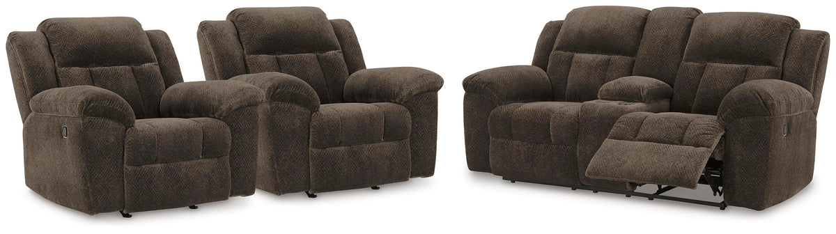 Bramwell Reclining Loveseat and 2 Recliners