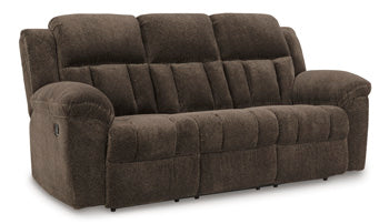 Bramwell Reclining Sofa in Chocolate