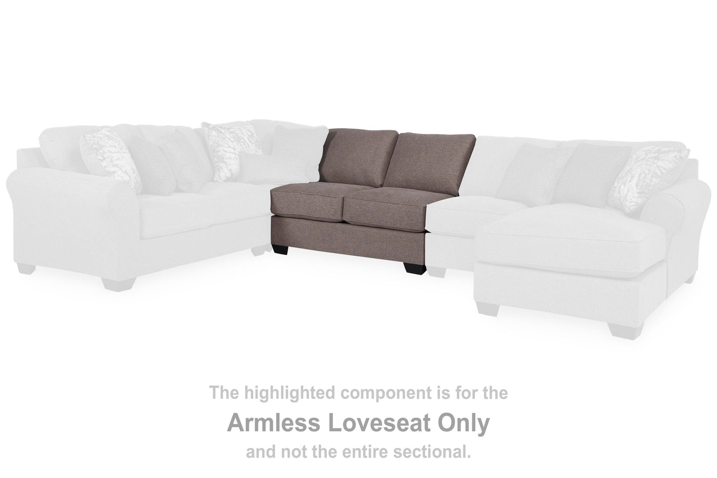 Pantomine Armless Loveseat