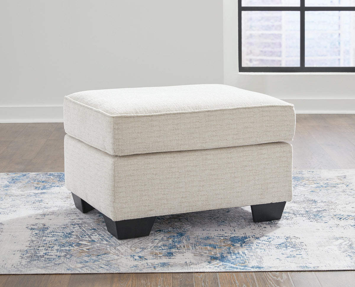 Corvin Ottoman in Snow