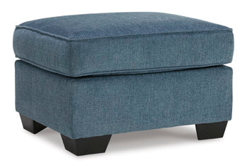Corvin Ottoman in Blue