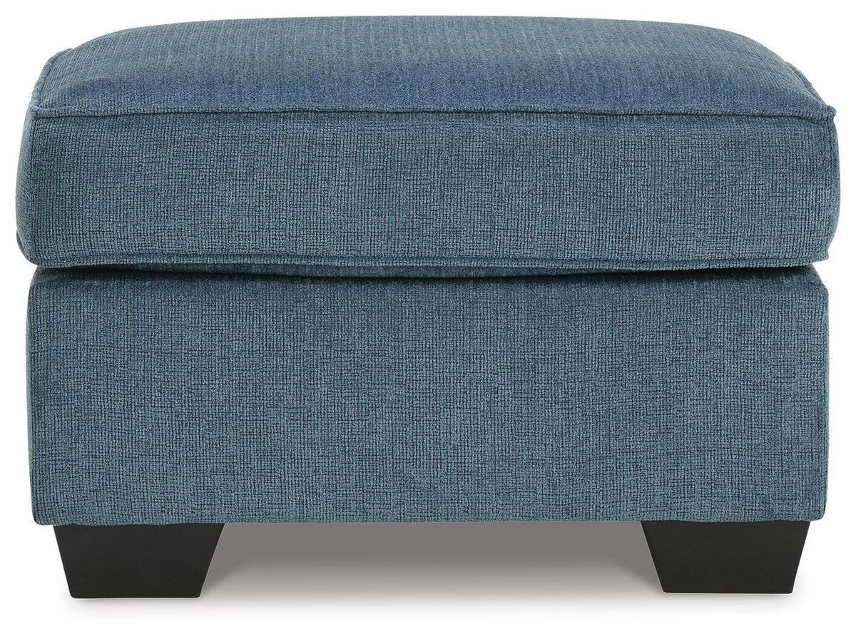 Corvin Ottoman in Blue