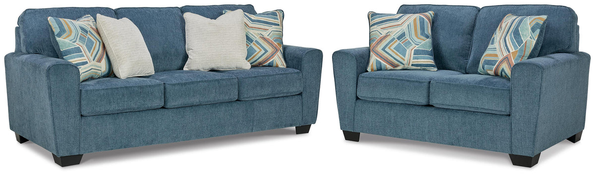 Corvin Queen Sofa Sleeper and Loveseat