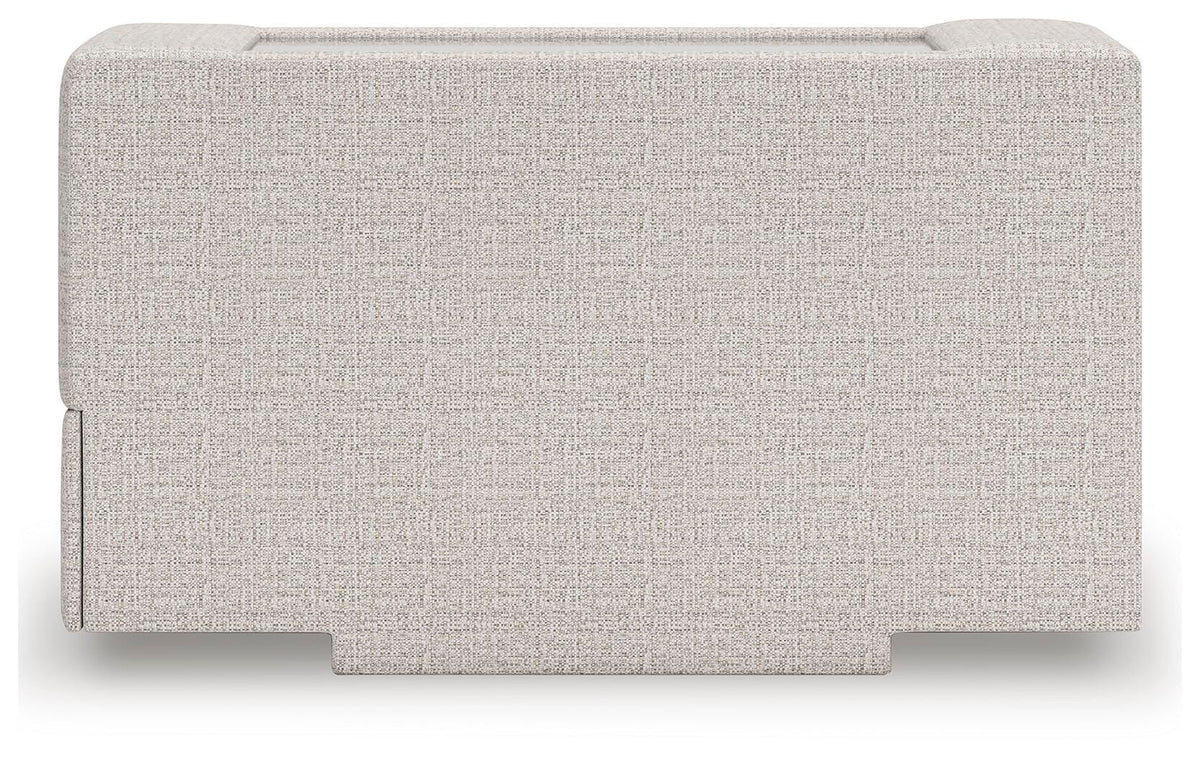 Tallow 4-Piece Sectional with Storage Console in Stone