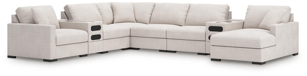 Omaha by Ashley 8-Piece Sectional with Audio System and Chaise