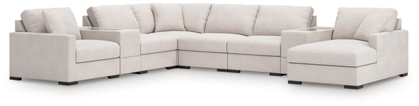 Omaha by Ashley 8-Piece Sectional with Chaise and Storage Consoles