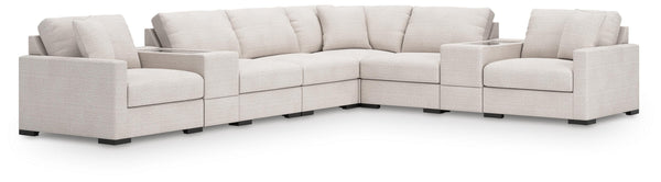 Omaha by Ashley 8-Piece Sectional with Storage Consoles