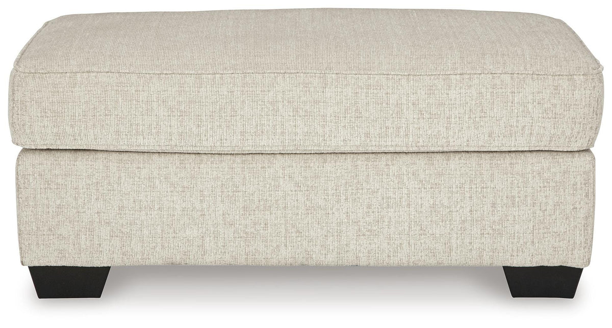 Josie Ottoman in Quartz
