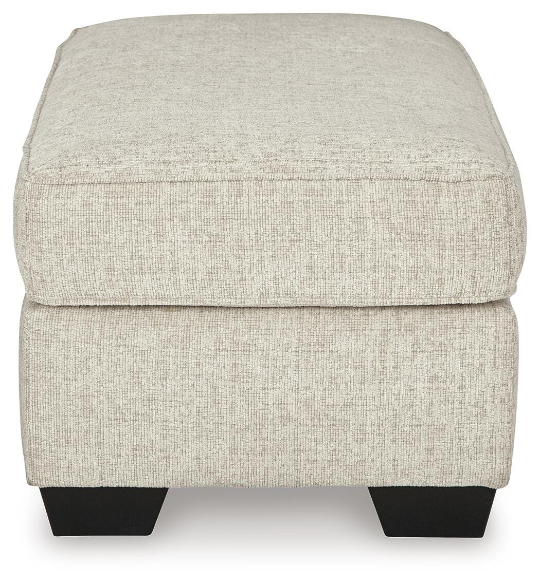 Josie Ottoman in Quartz