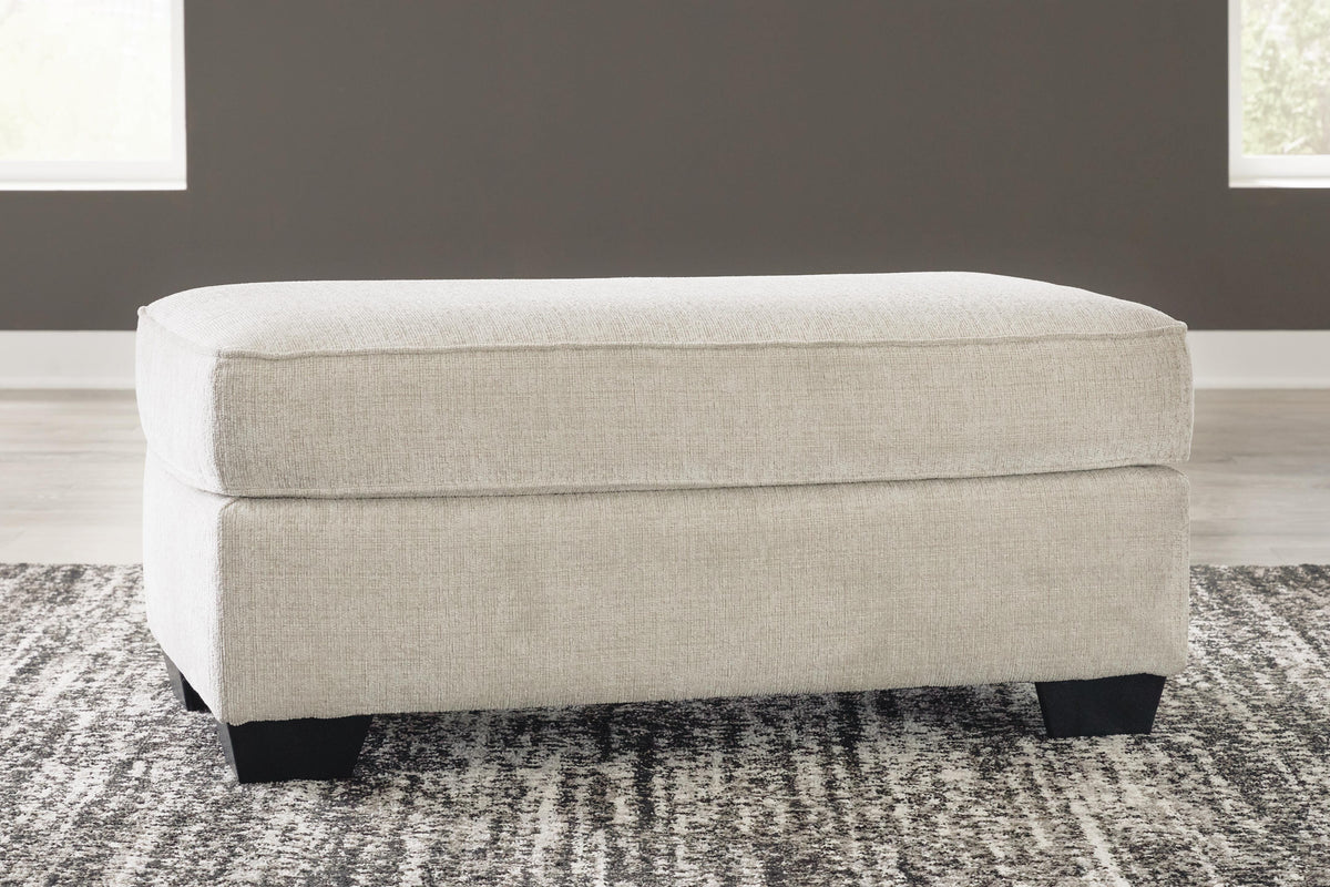 Josie Ottoman in Quartz