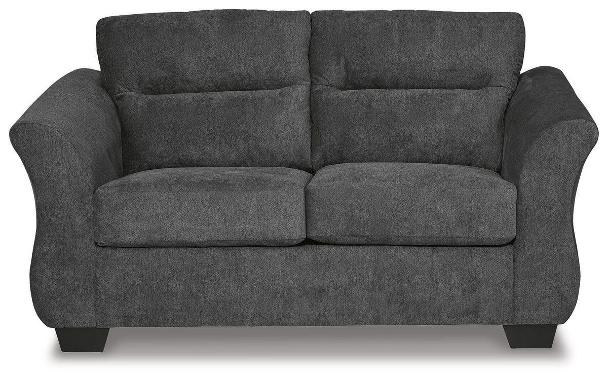 Kadric Loveseat in Gunmetal