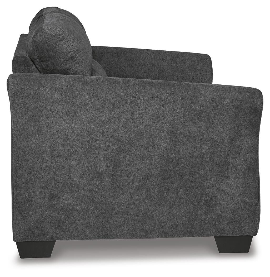 Kadric Loveseat in Gunmetal