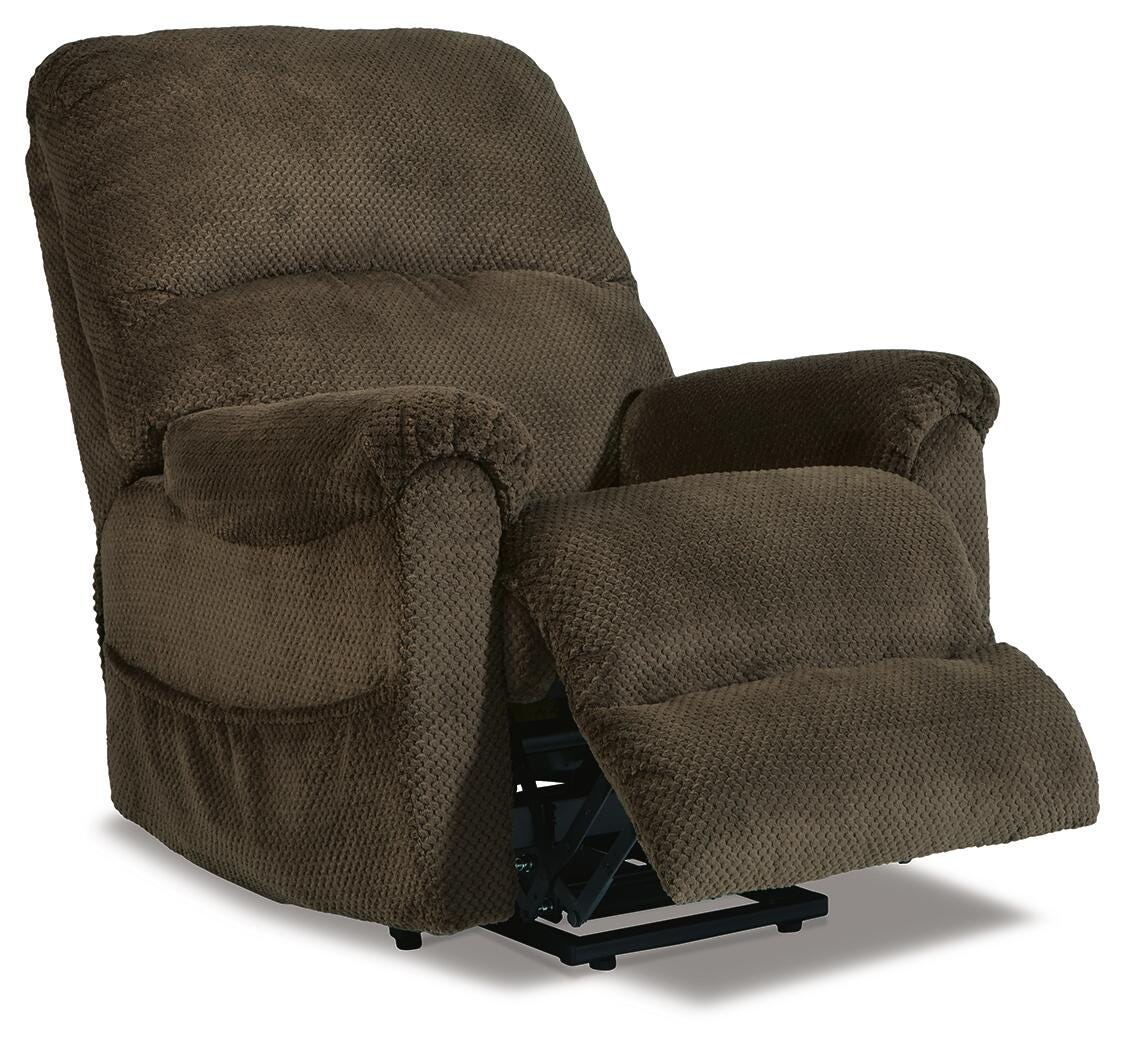 Alderfield Power Lift Recliner in Chocolate