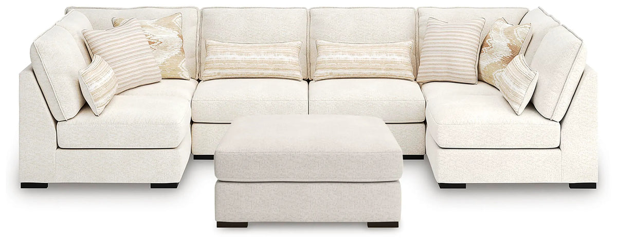 Hallie 4-Piece Sectional and Ottoman