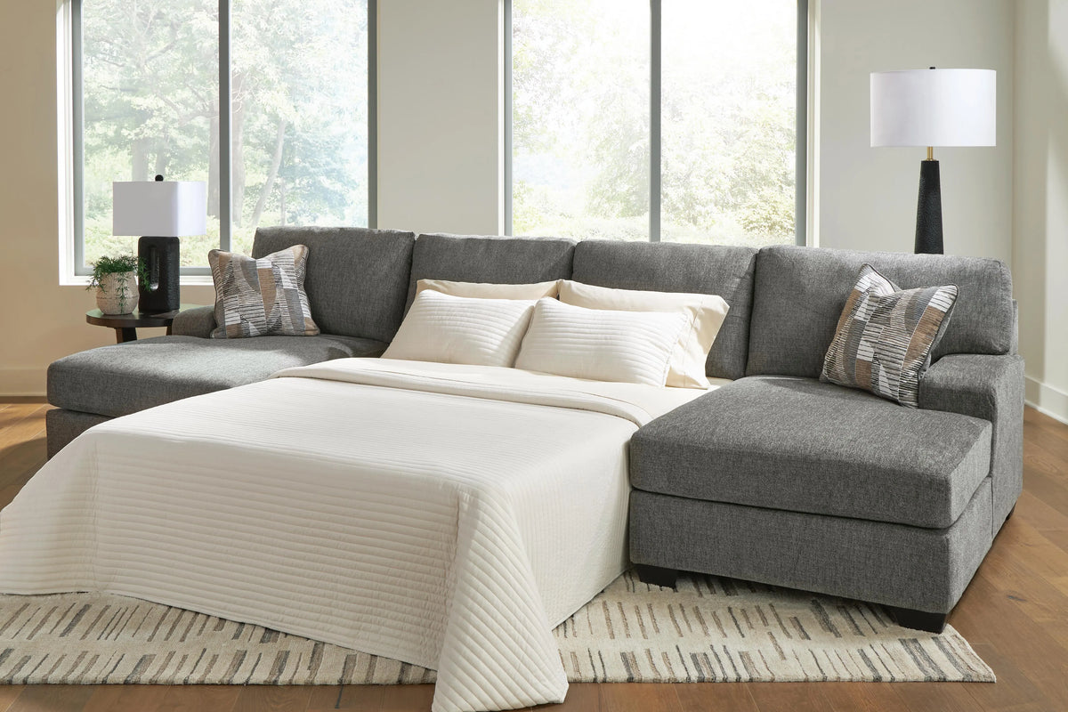 Kesto 3-Piece Sleeper Sectional with Double Chaise