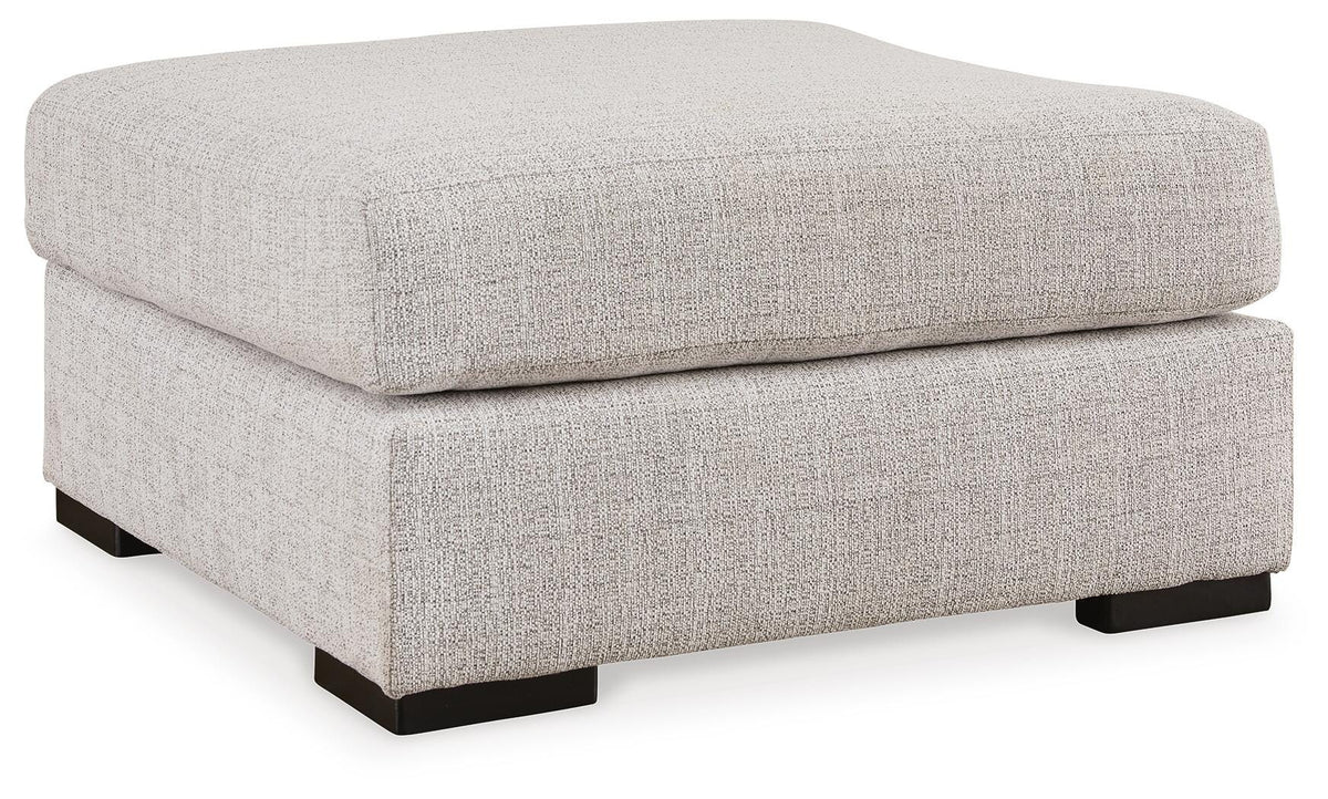 Jervis Oversized Accent Ottoman in Stone