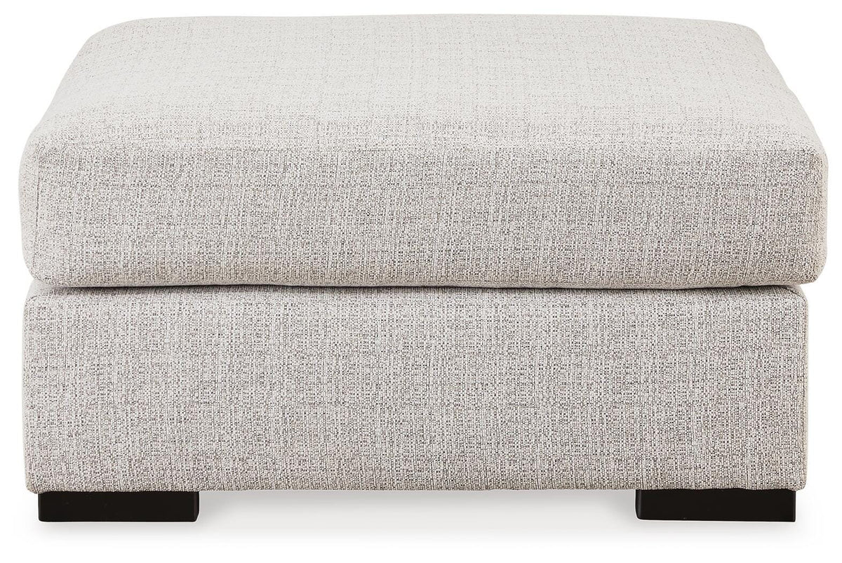 Jervis Oversized Accent Ottoman in Stone