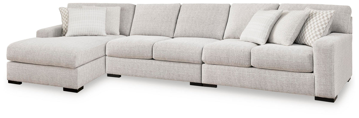 Jervis 3-Piece Sectional with Chaise in Stone V