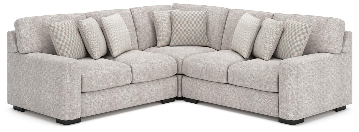 Jervis 3-Piece Sectional in Stone