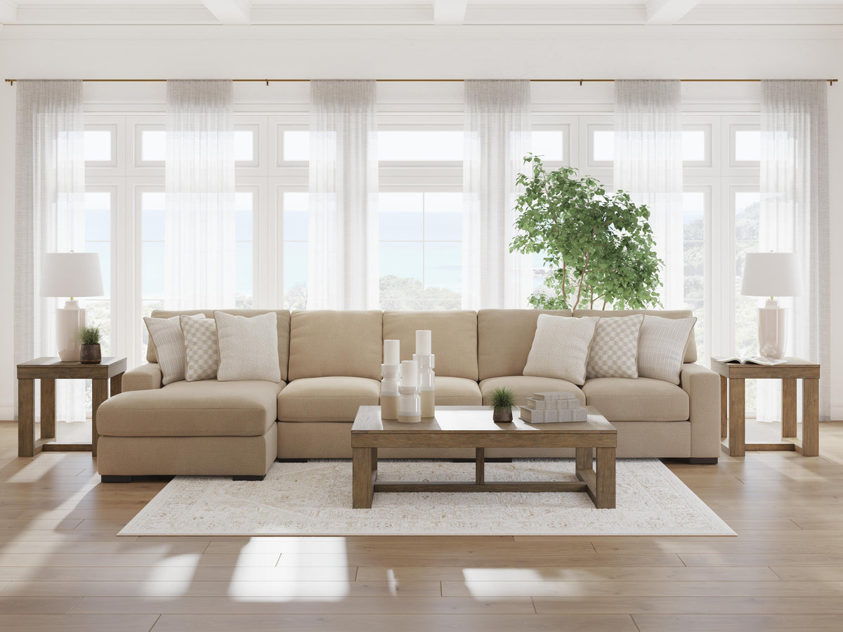 Jervis 3-Piece Sectional with Chaise in Dune
