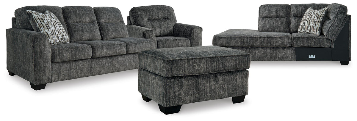 Torin 2-Piece Sectional with Oversized Chair and Ottoman