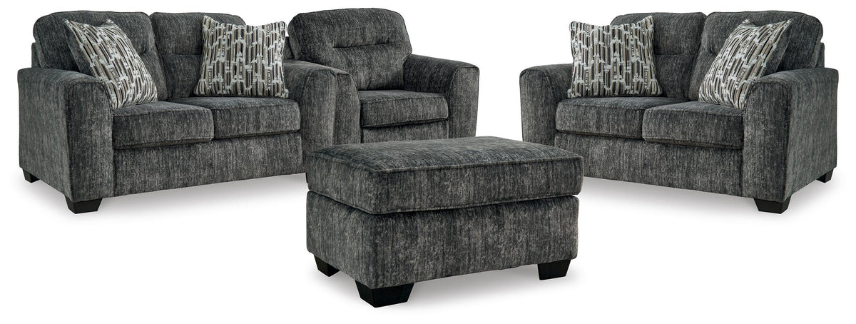 Torin 2 Loveseats with Oversized Chair and Ottoman