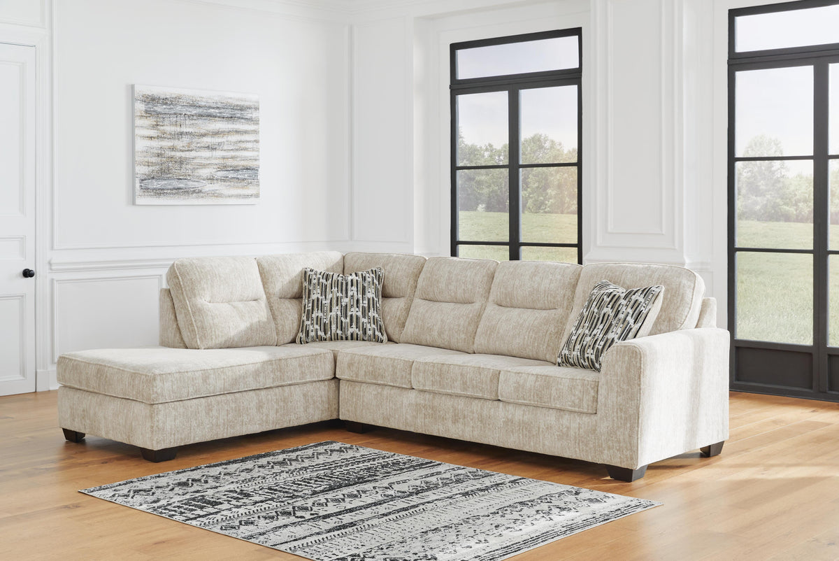 Torin 2-Piece Sectional with Chaise in Parchment II