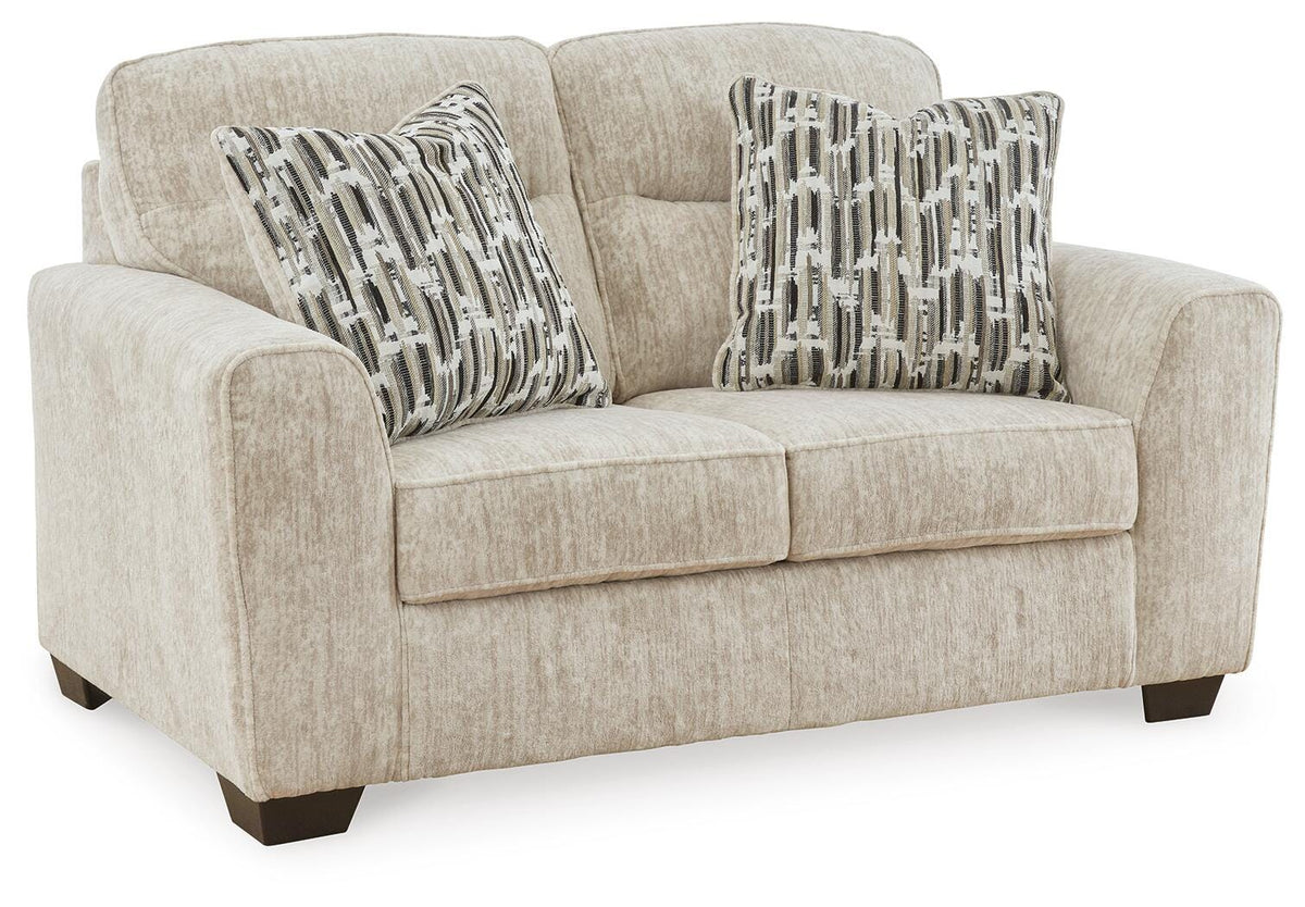 Torin Sofa and Loveseat in Parchment