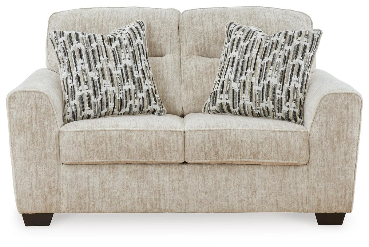 Torin Sofa and Loveseat in Parchment