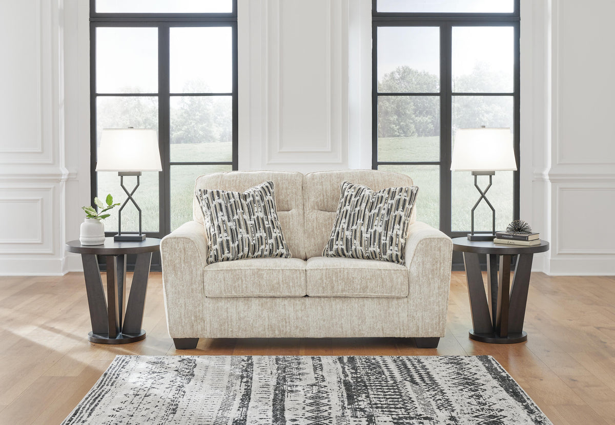 Torin Sofa and Loveseat in Parchment