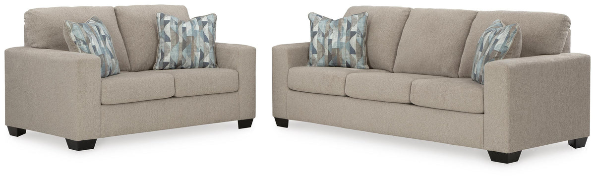 Nambucca Sofa and Loveseat in Parchment