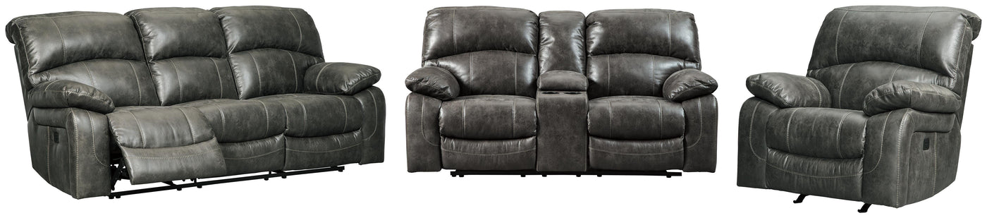 Dunwell Power Reclining Sofa and Loveseat with Power Recliner
