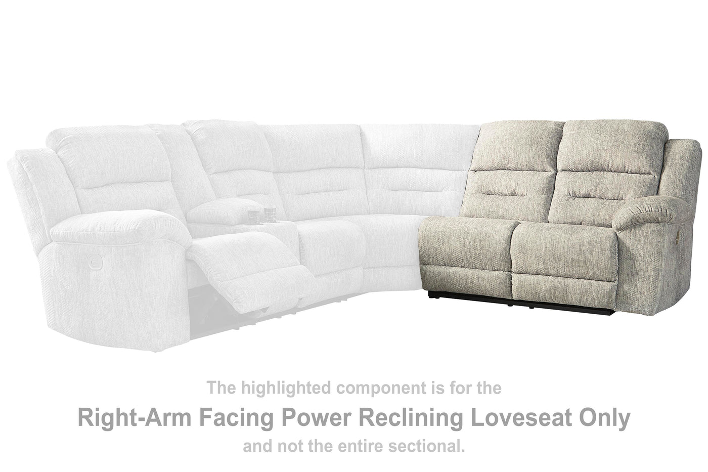 Family Den Right-Arm Facing Power Reclining Loveseat