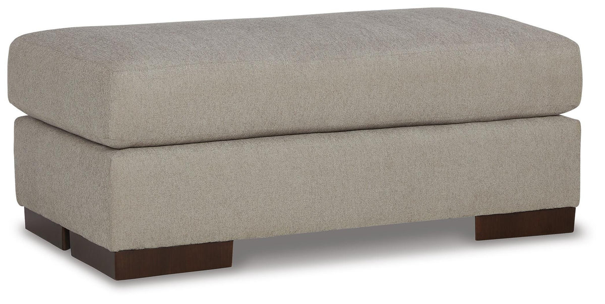 Marlowe Ottoman in Flax