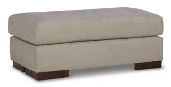 Marlowe Ottoman in Flax