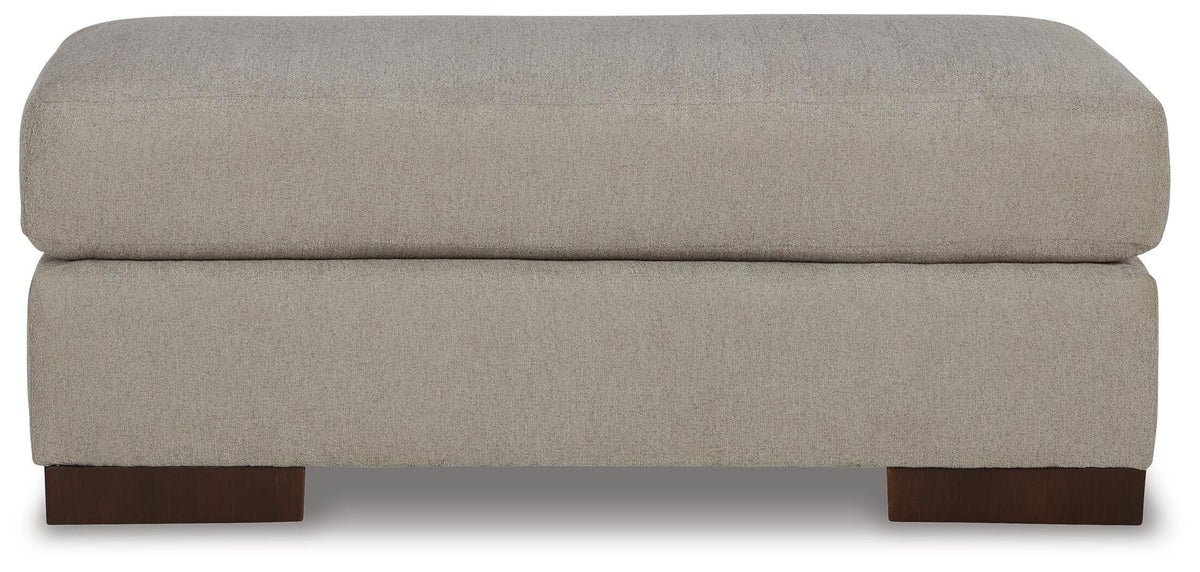 Marlowe Ottoman in Flax