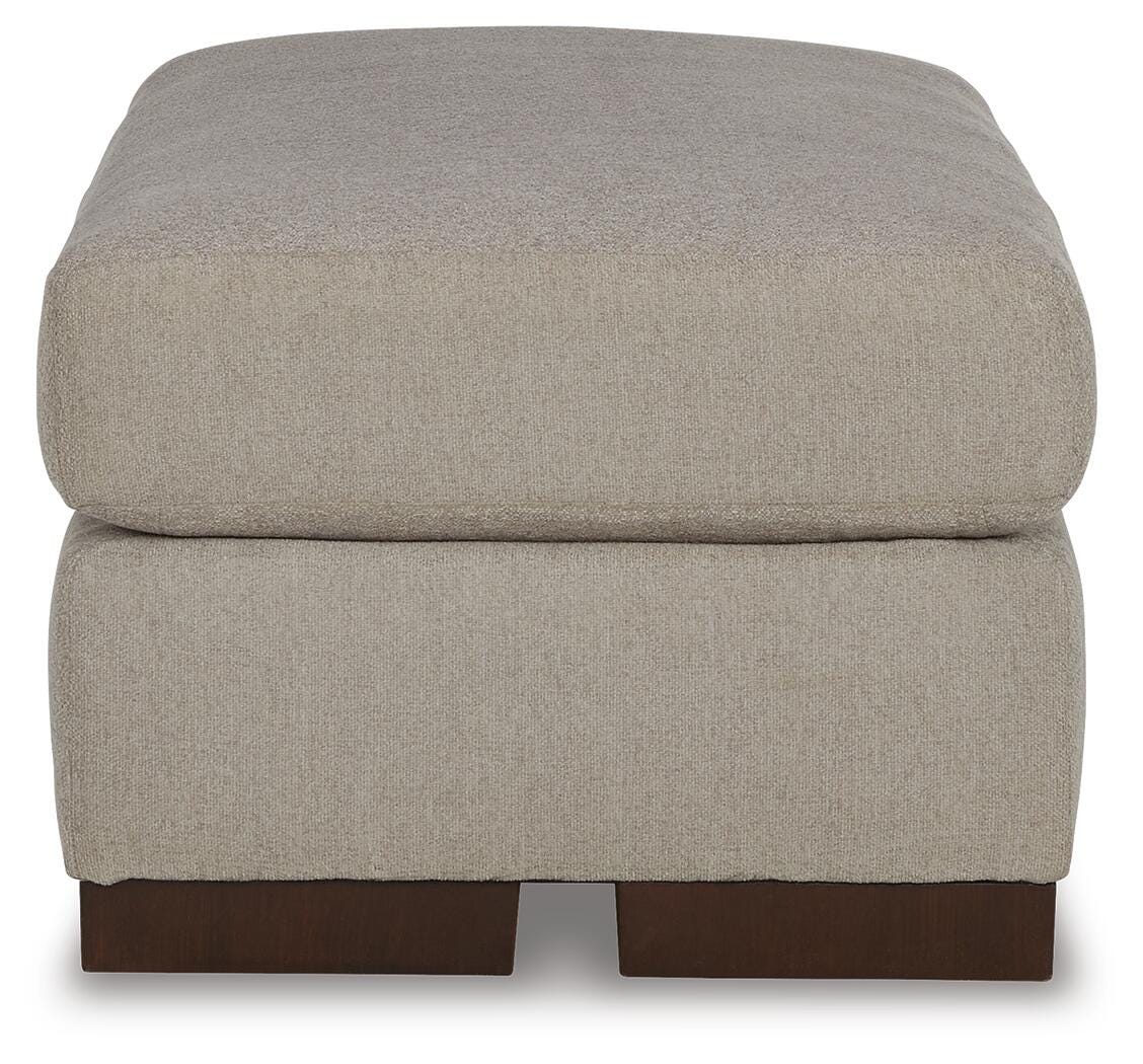 Marlowe Ottoman in Flax