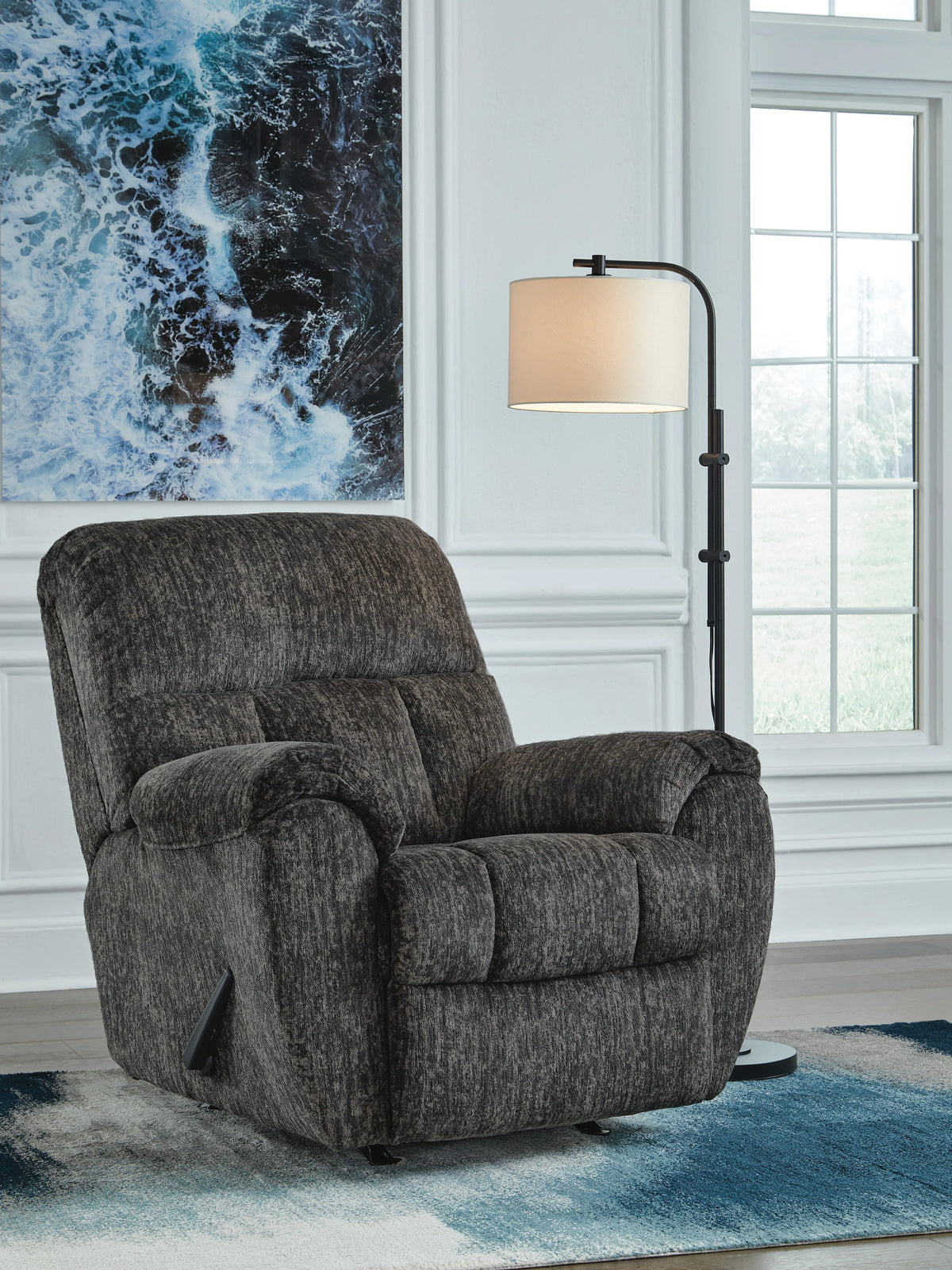 Wrenfield Recliner in Gunmetal