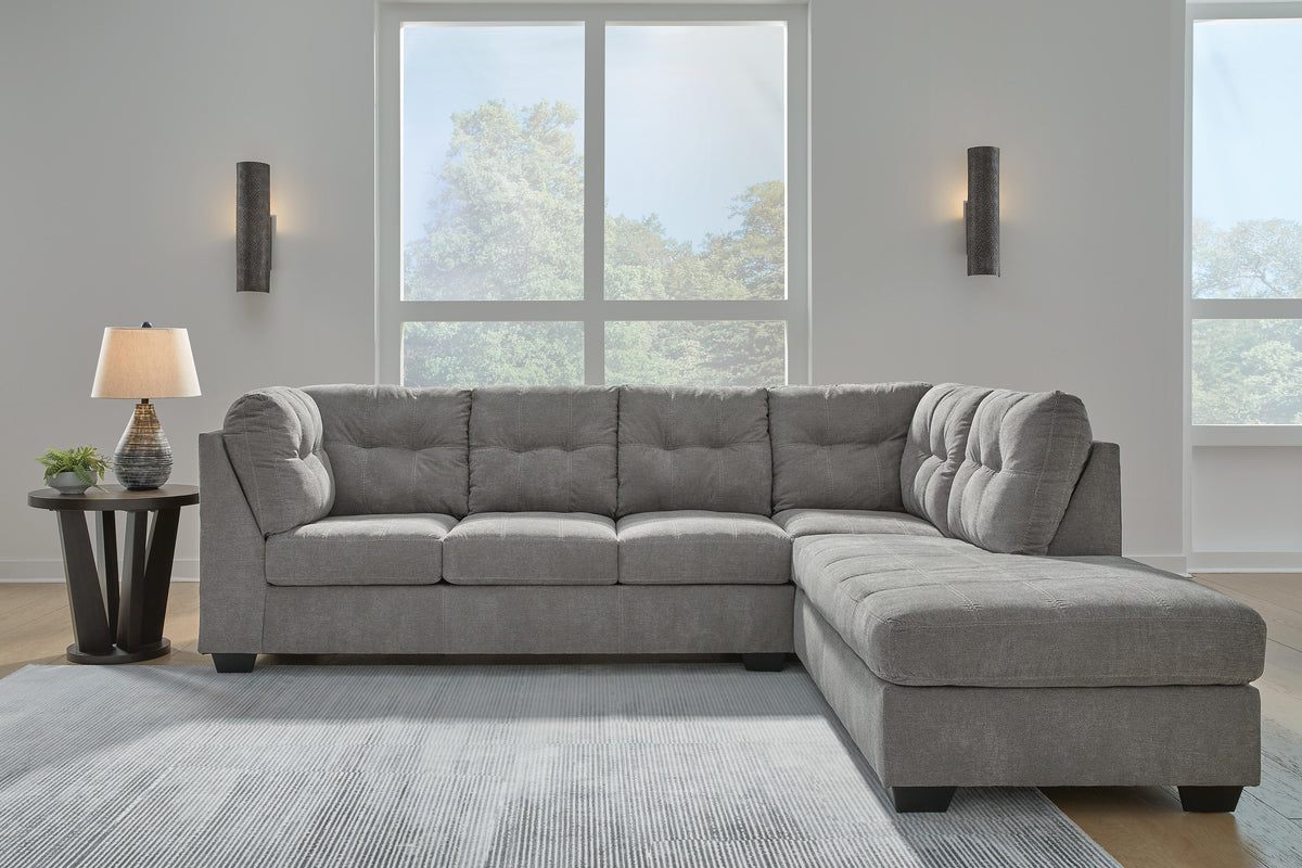 Quinn 2-Piece Sectional with Chaise in Gray II