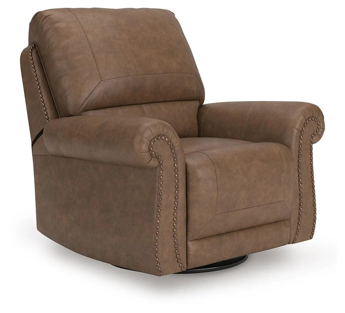 Marlo Swivel Glider Recliner in Earth