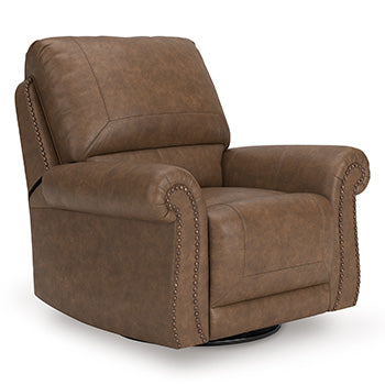 Marlo Swivel Glider Recliner in Earth