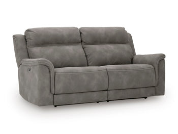 Arlen Power Reclining Sofa in Slate