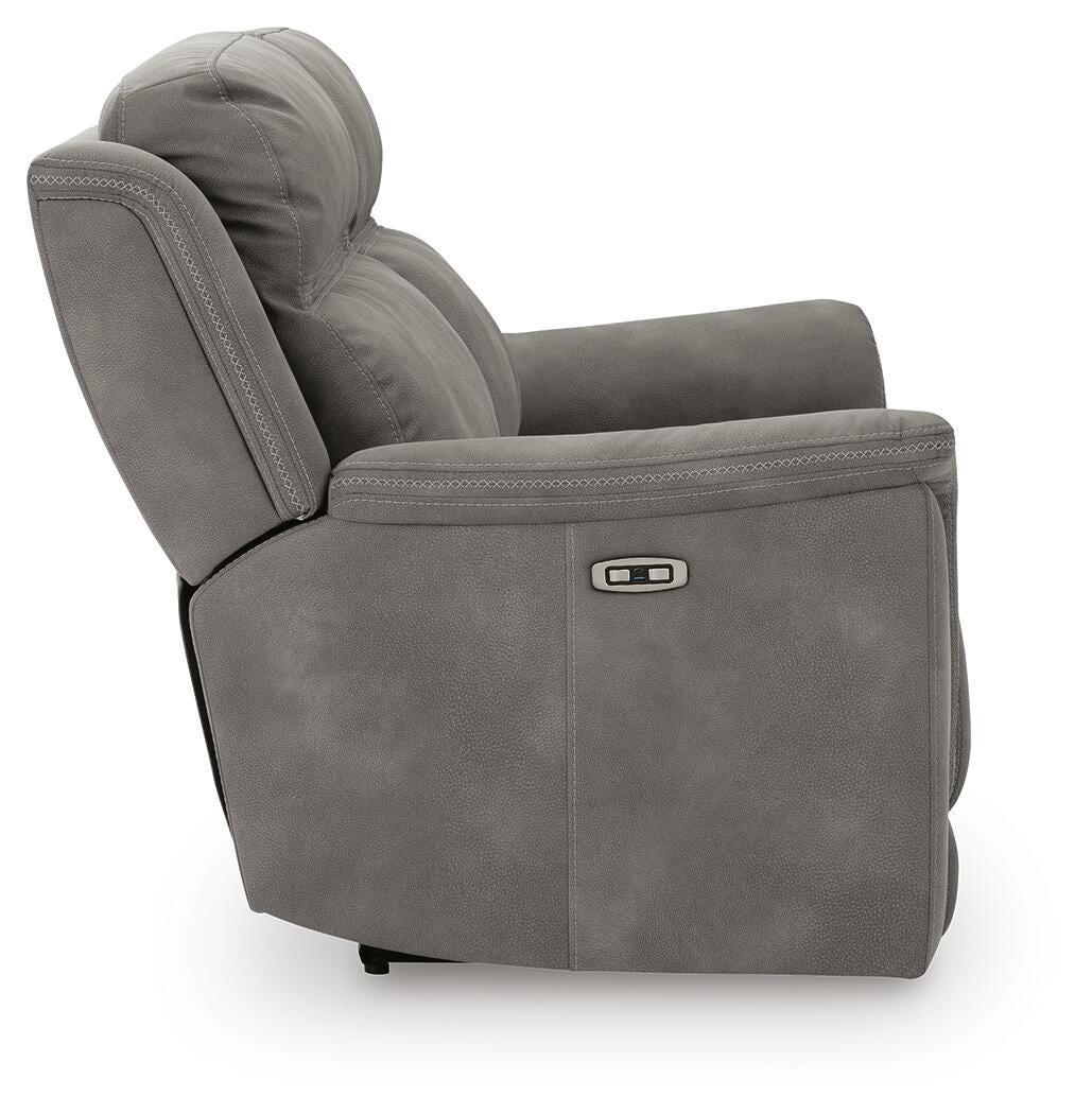 Arlen Power Reclining Sofa in Slate