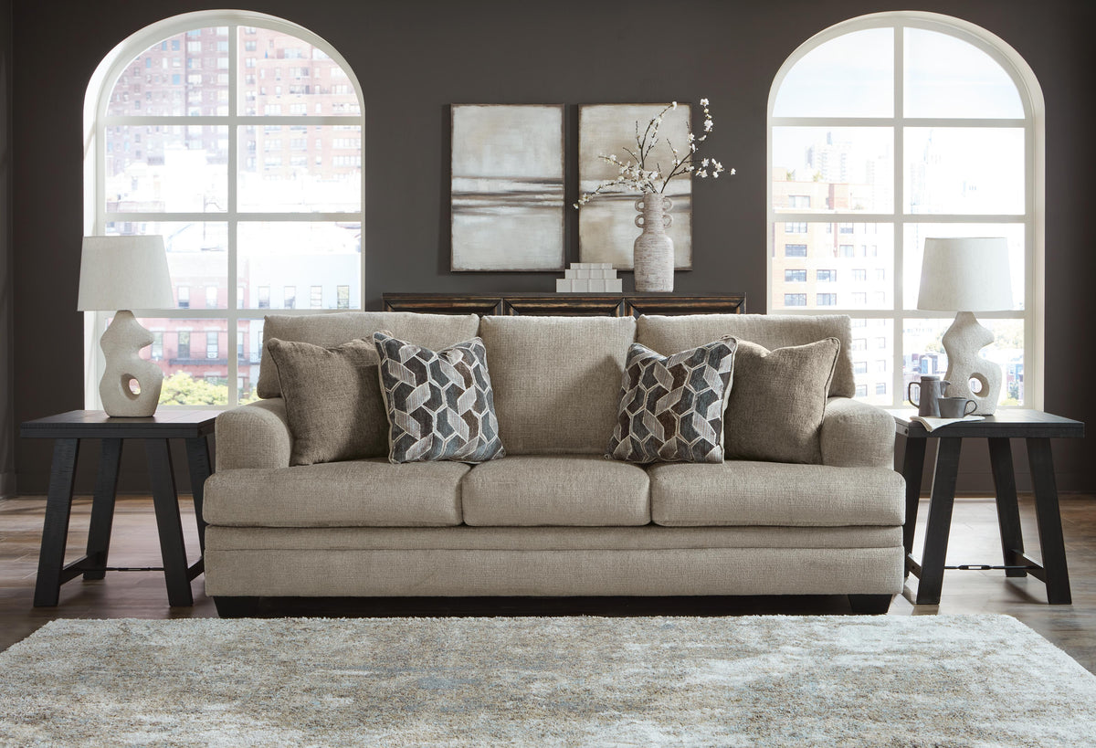 Bexley Sofa and Recliner in Taupe