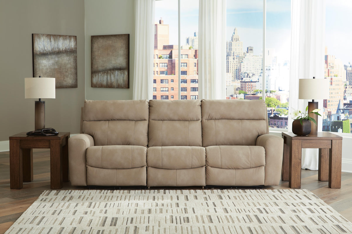 Arlen 3-Piece Power Reclining Sectional Sofa in Sand