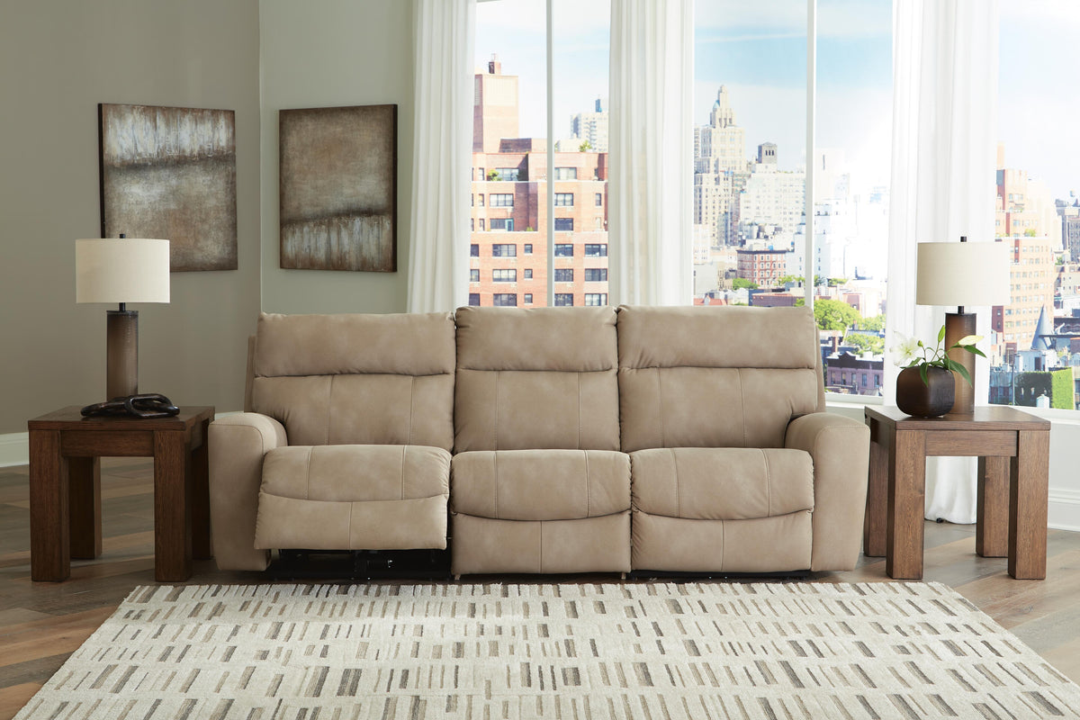 Arlen 3-Piece Power Reclining Sectional Sofa in Sand